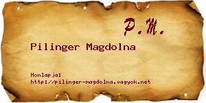 Pilinger Magdolna névjegykártya